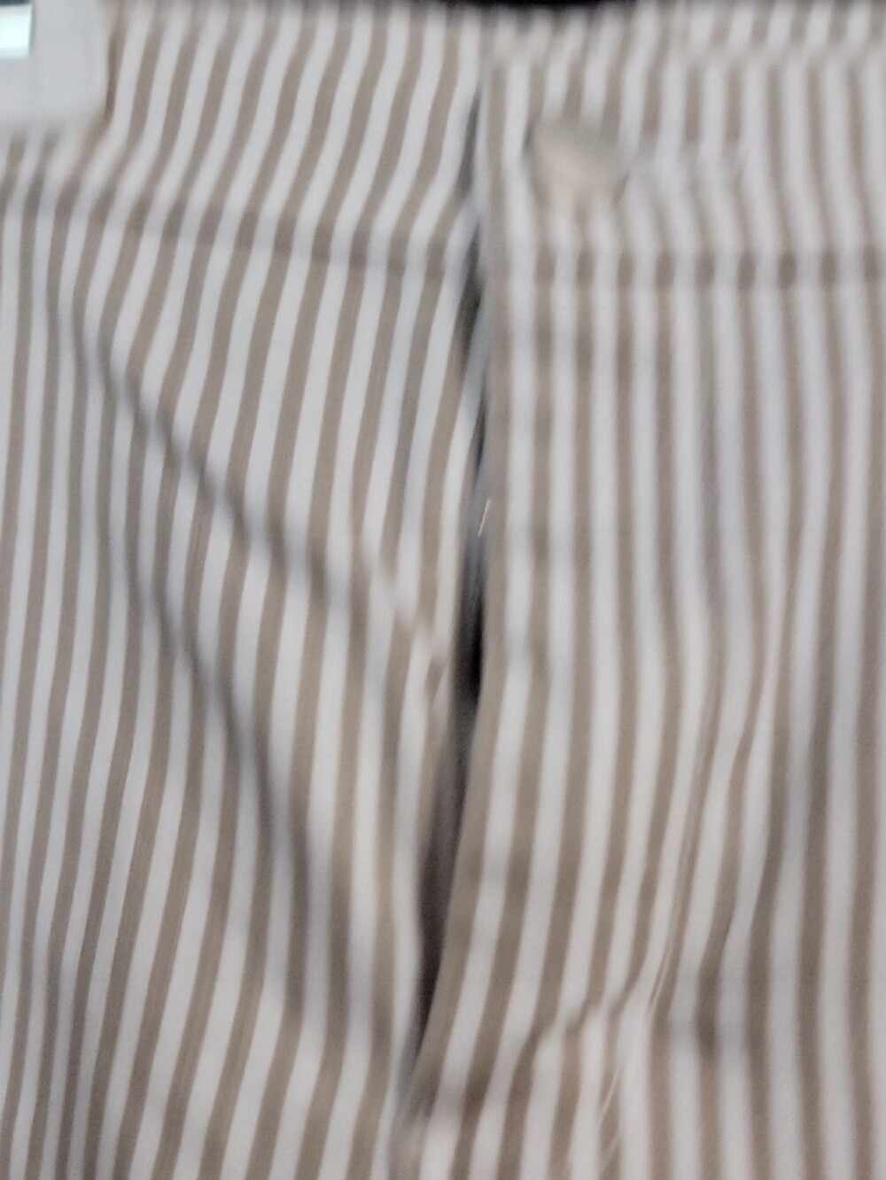 Chicos Striped Beige & White Womens Pants 2.5 / 14 - Picture 2 of 4